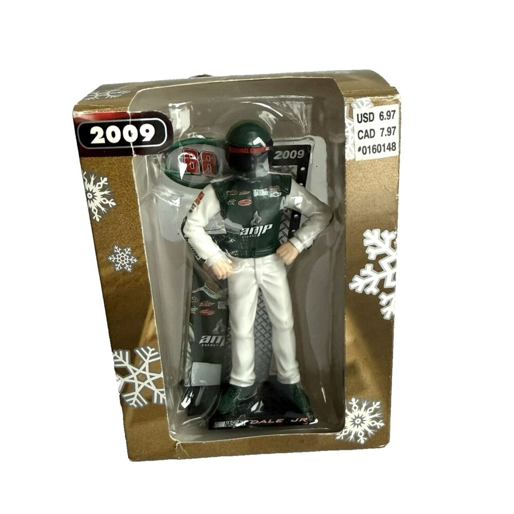 NASCAR 2009 Dale Jr. CHRISTMAS Ornament Xmas Collectible Trevco New in Box